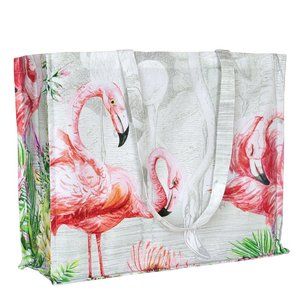 Michel Design Works Designer Flamingo Tote Bag